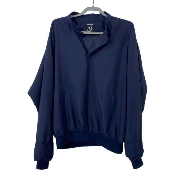 Zero Restriction Vintage Lightweight Windbreaker Navy Blue Mens Size Medium - Picture 1 of 12
